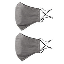 Load image into Gallery viewer, Nose Wire Pollution Mask / Pack of 2 - Adult - 4 Activated Carbon Filters PM2.5 - Washable and Reusable