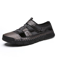 Load image into Gallery viewer, Men Comfy Flat Heel Summer Leather Sandals
