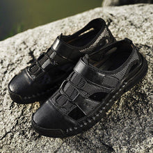 Load image into Gallery viewer, Men Comfy Flat Heel Summer Leather Sandals
