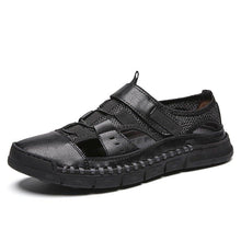 Load image into Gallery viewer, Men Comfy Flat Heel Summer Leather Sandals