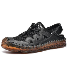 Load image into Gallery viewer, Men's Rubber Toe Cap Mesh Splicing Slippers Outdoor Water Sandals