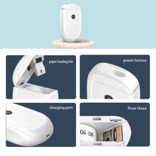 Load image into Gallery viewer, Wireless Bluetooth Mini Thermal Label Maker Printer